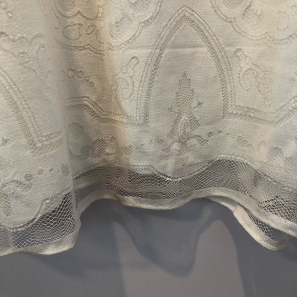 Max Studio White Floral Lace Sleeveless Dress sz L - Picture 5 of 6